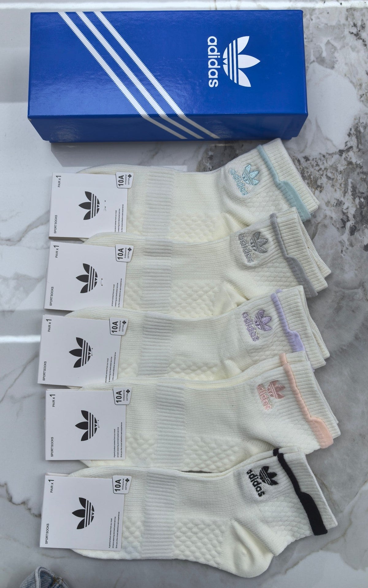 Adidas Cotton Socks - 5-Pair Pack