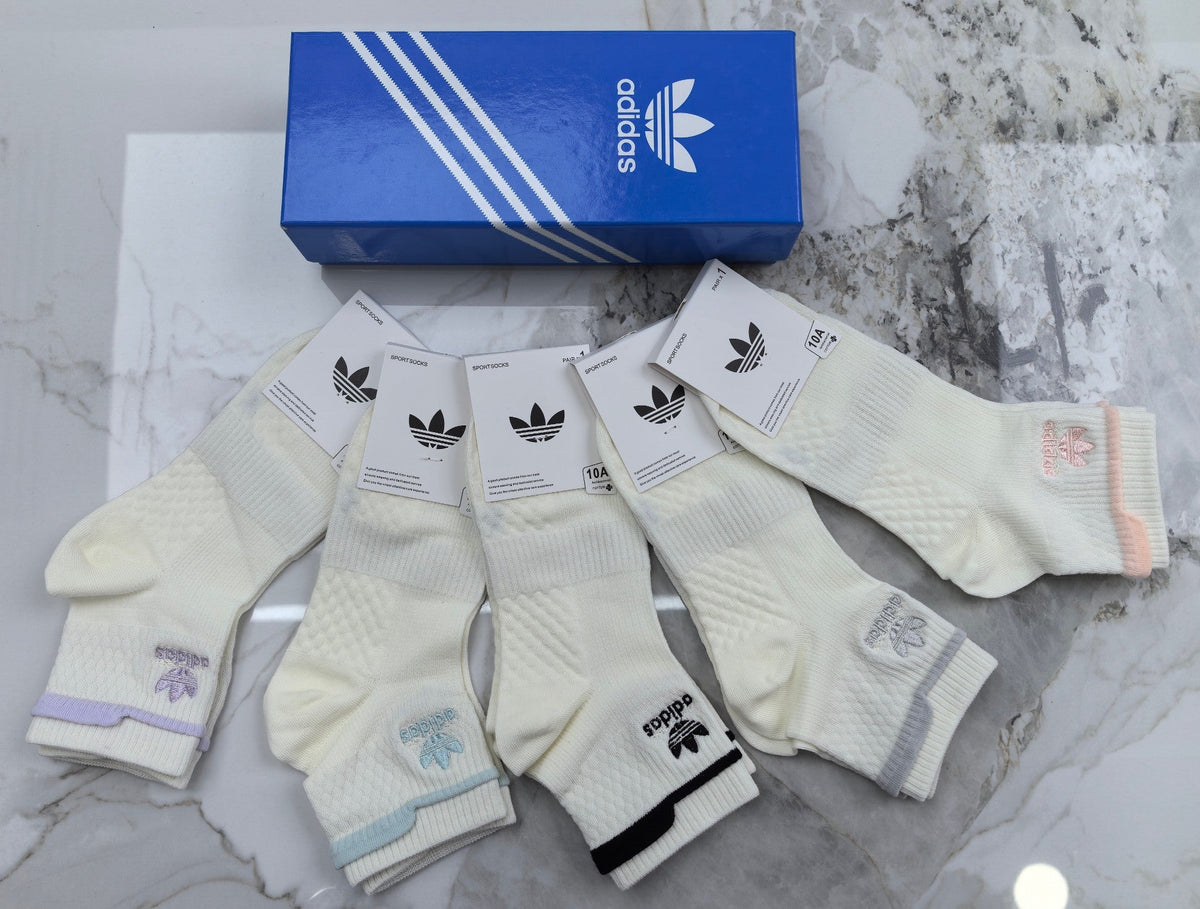 Adidas Cotton Socks - 5-Pair Pack