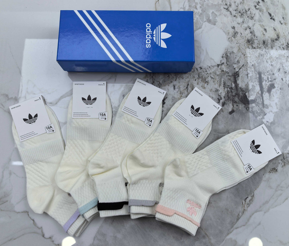 Adidas Cotton Socks - 5-Pair Pack