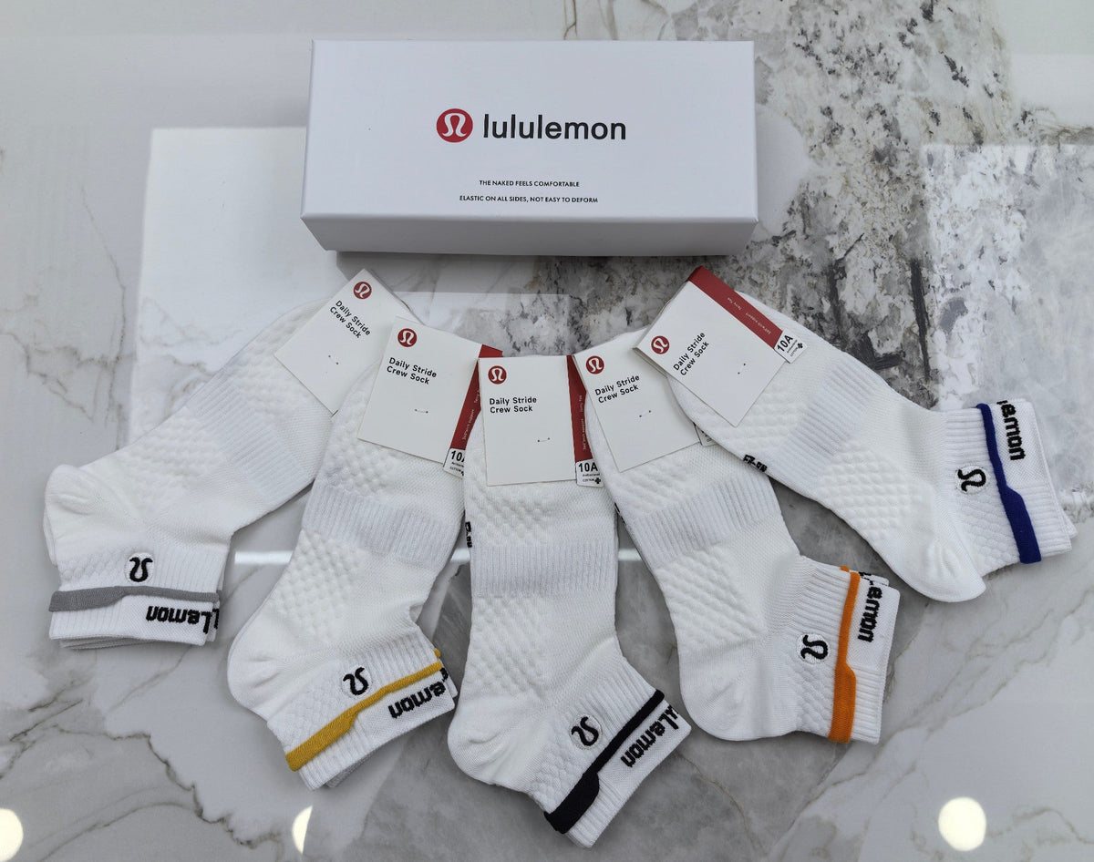 Lululemon Cotton Short Socks - 5-Pair Pack