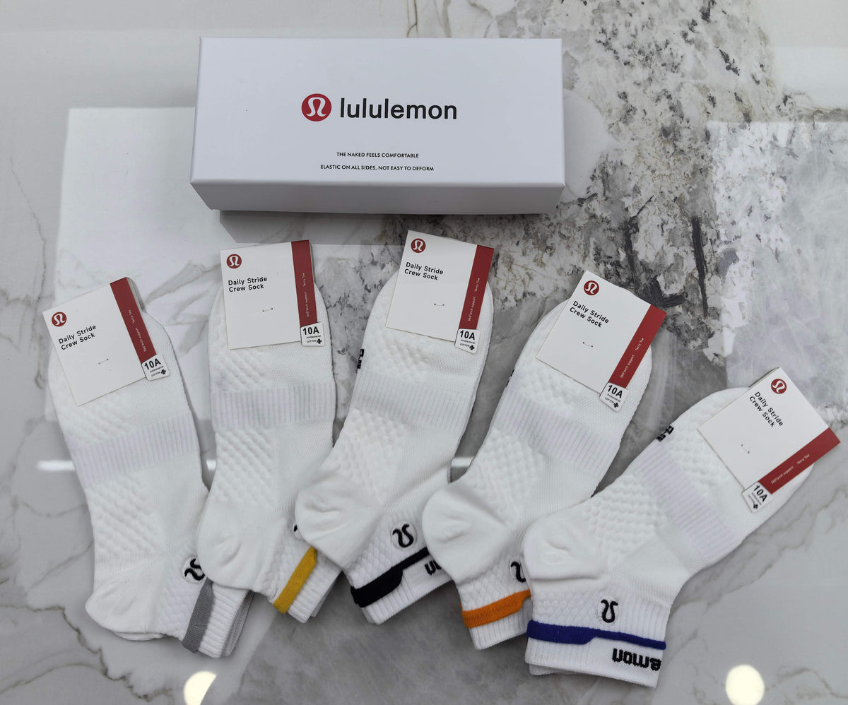 Lululemon Cotton Short Socks - 5-Pair Pack