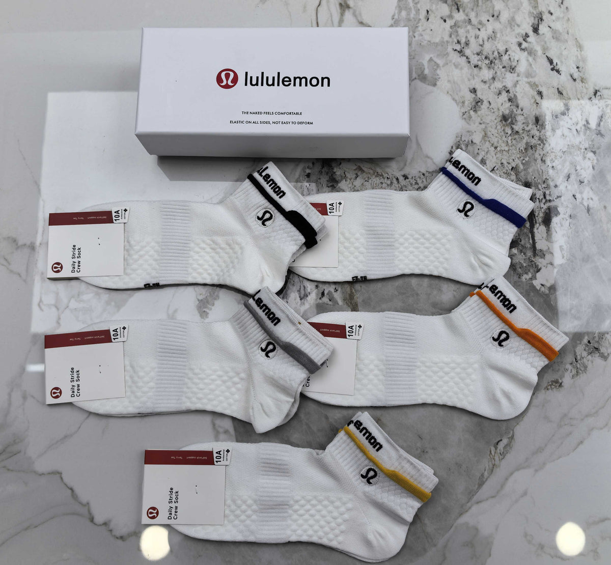 Lululemon Cotton Short Socks - 5-Pair Pack
