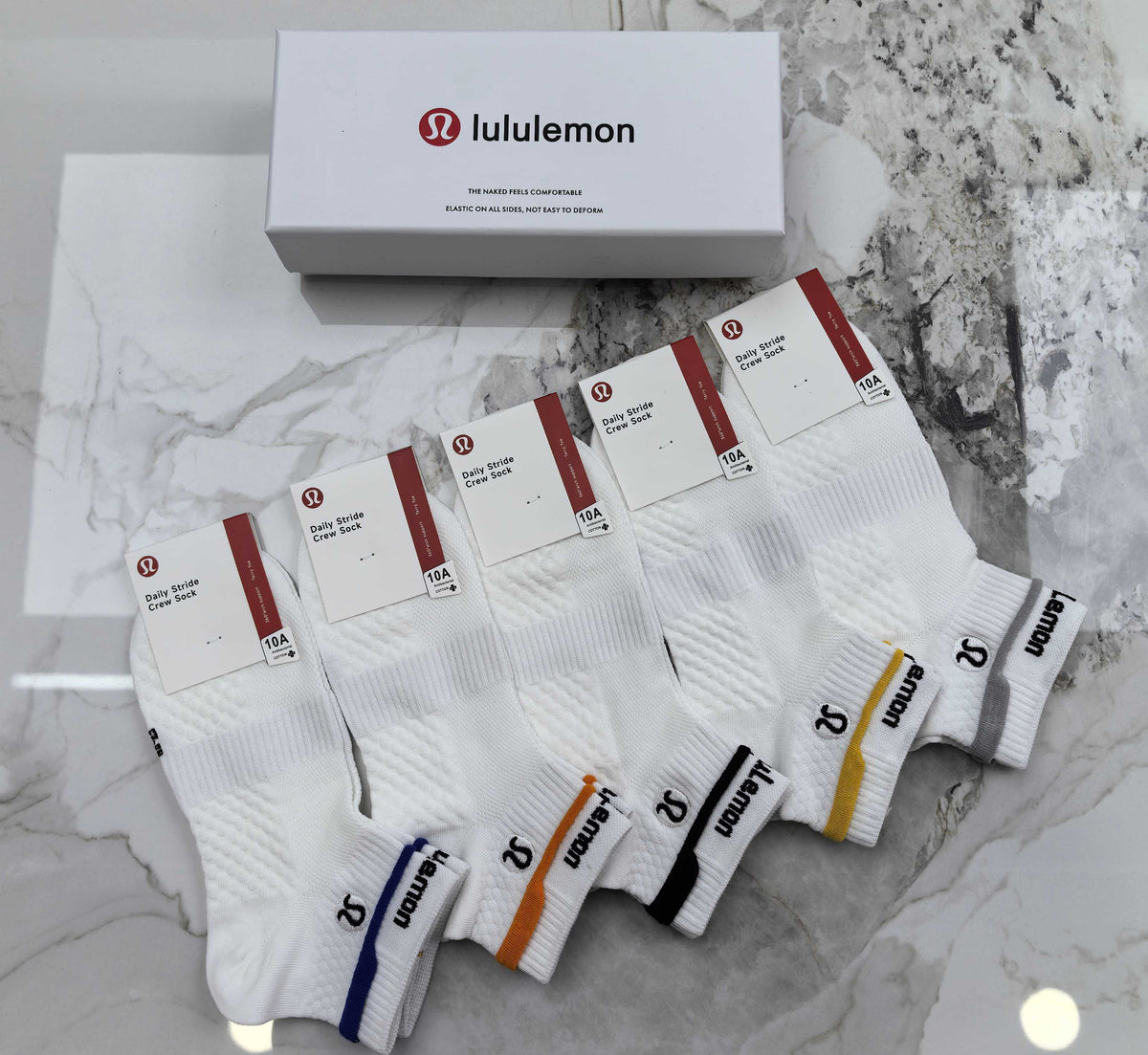 Lululemon Cotton Short Socks - 5-Pair Pack