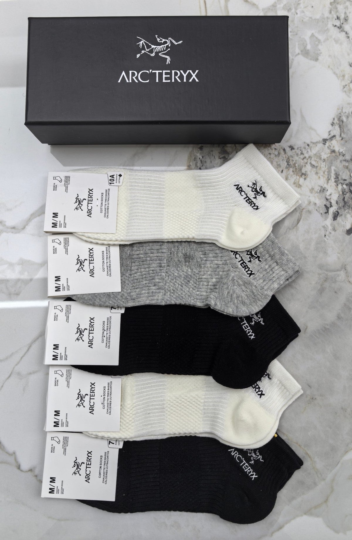 Arc'teryx Cotton Short Socks - 5-Pair Pack