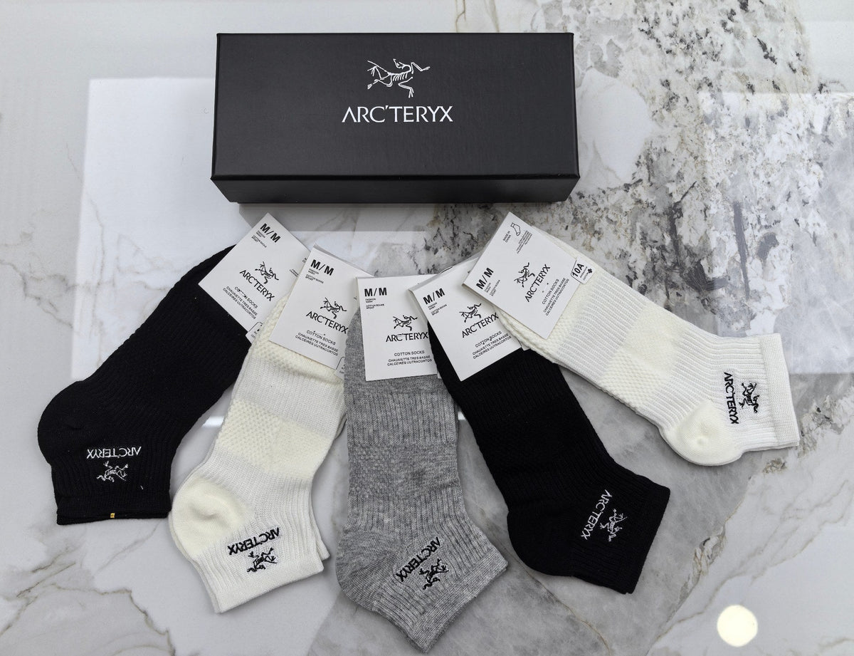 Arc'teryx Cotton Short Socks - 5-Pair Pack