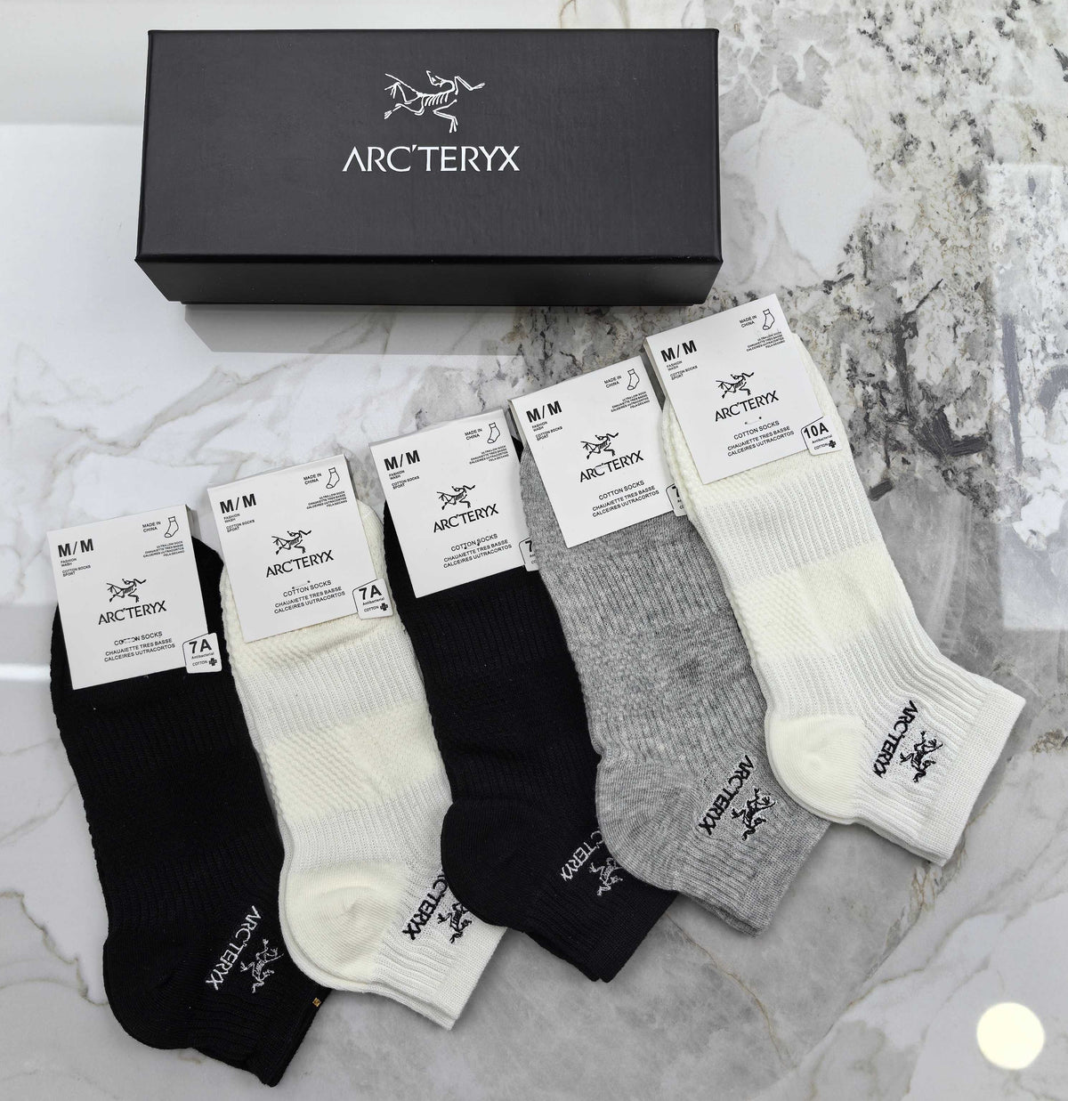Arc'teryx Cotton Short Socks - 5-Pair Pack