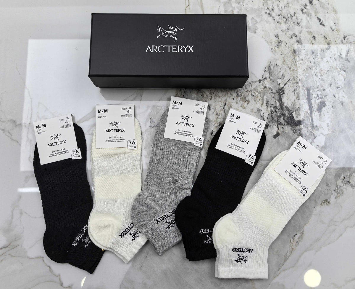 Arc'teryx Cotton Short Socks - 5-Pair Pack