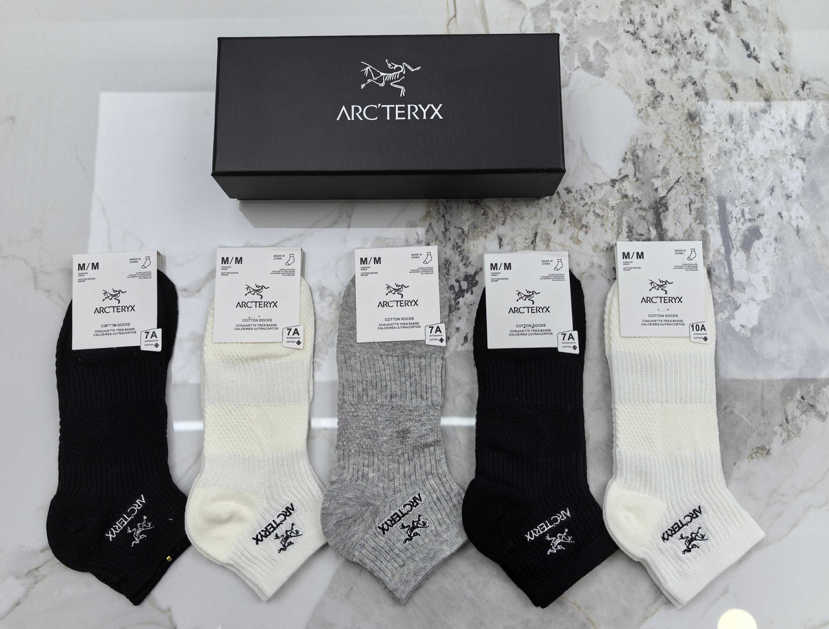 Arc'teryx Cotton Short Socks - 5-Pair Pack