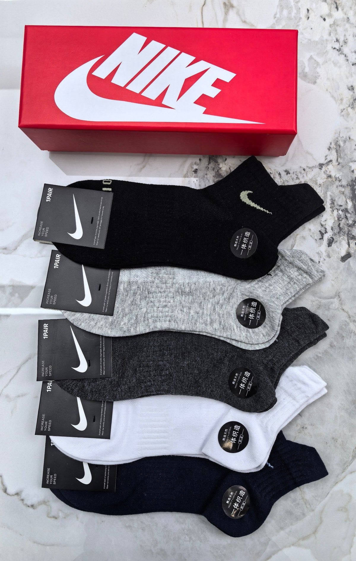Nike Cotton Short Socks - 5-Pair Pack