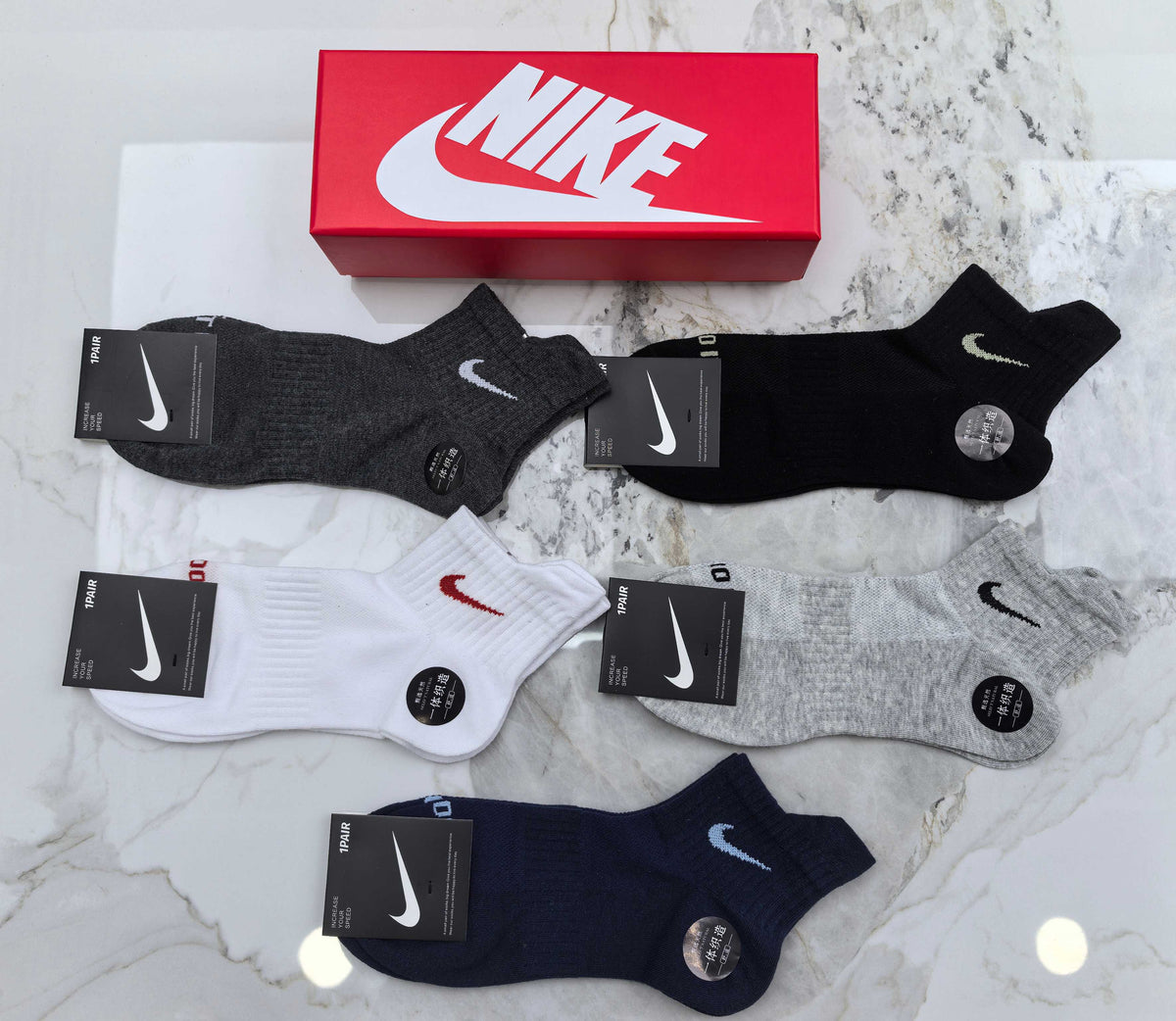 Nike Cotton Short Socks - 5-Pair Pack
