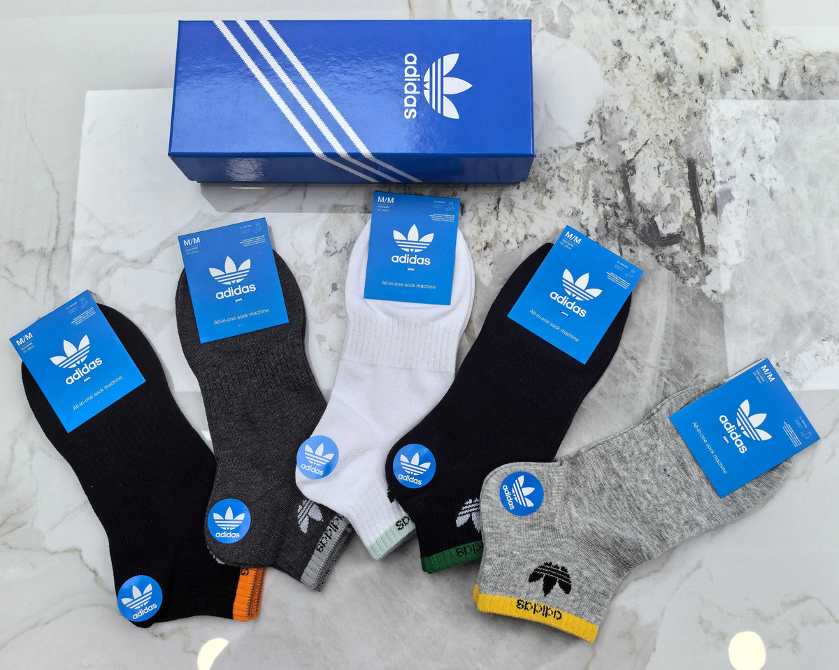 Adidas Cotton Short Socks - 5-Pair Pack