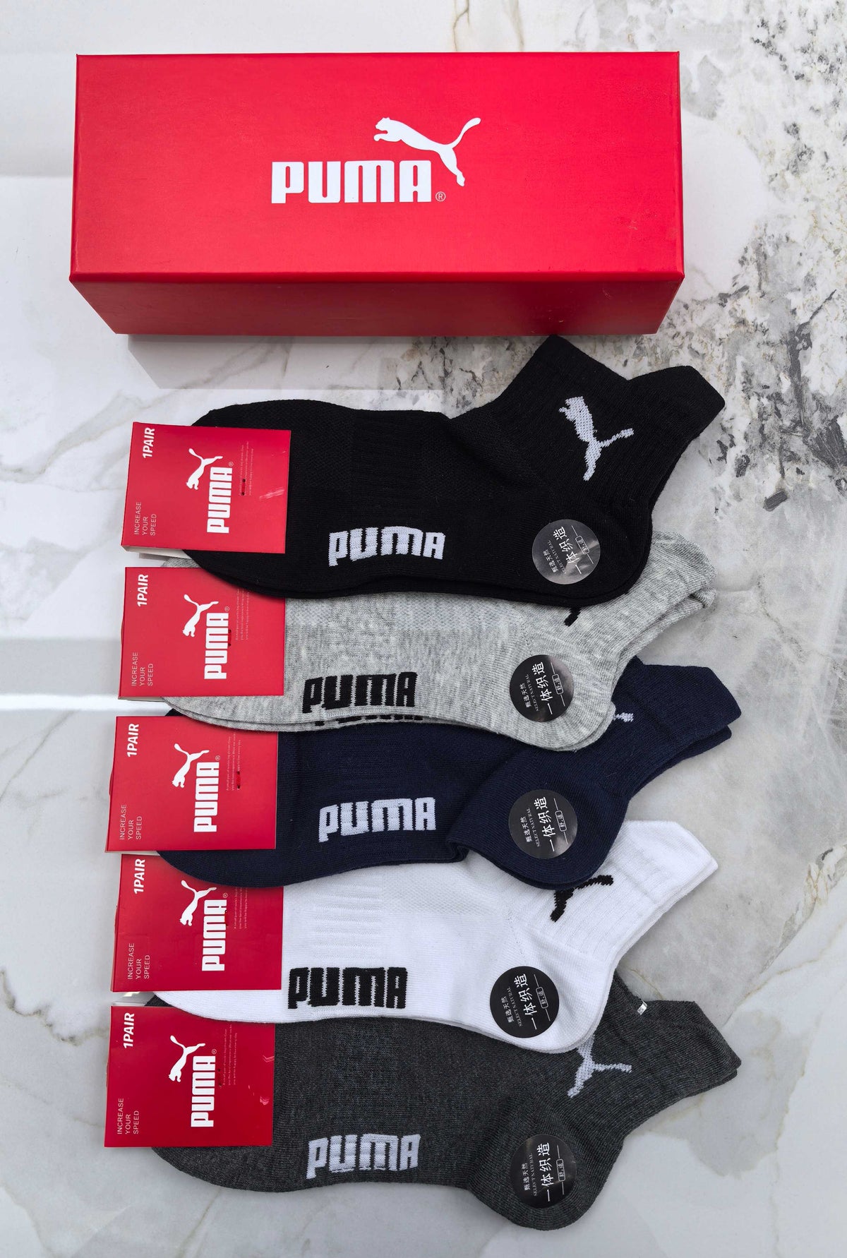 Puma Cotton Socks - 5-Pair Pack