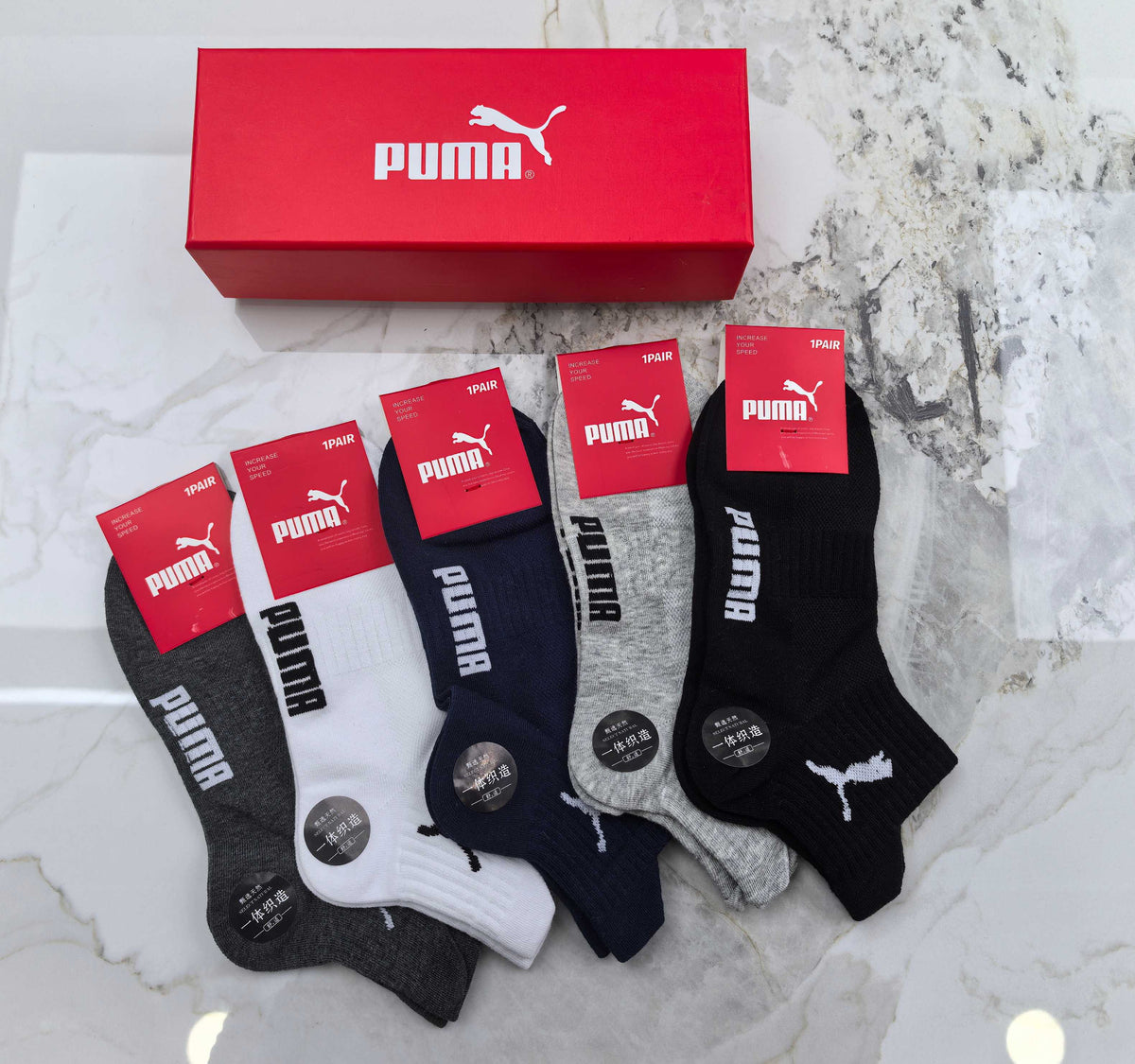 Puma Cotton Socks - 5-Pair Pack