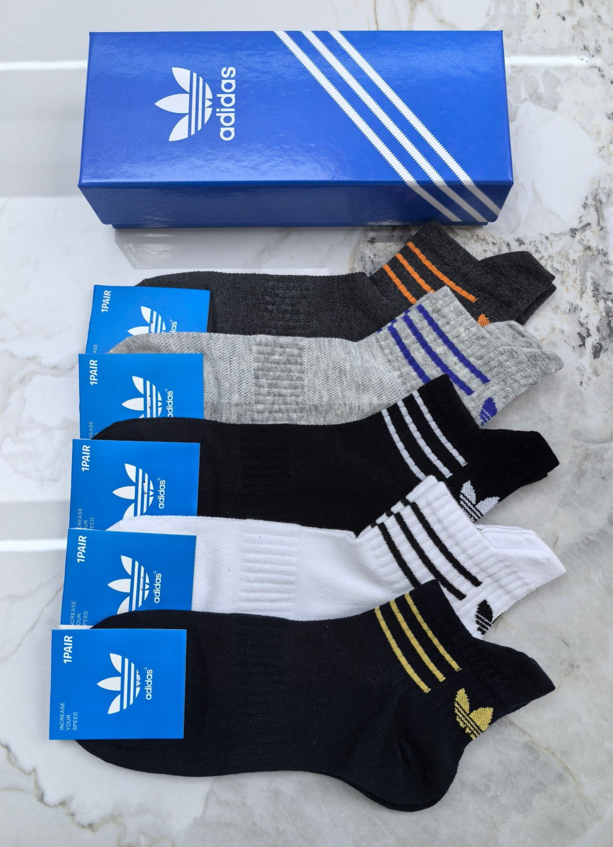 Adidas Cotton Short Socks - 5-Pair Pack