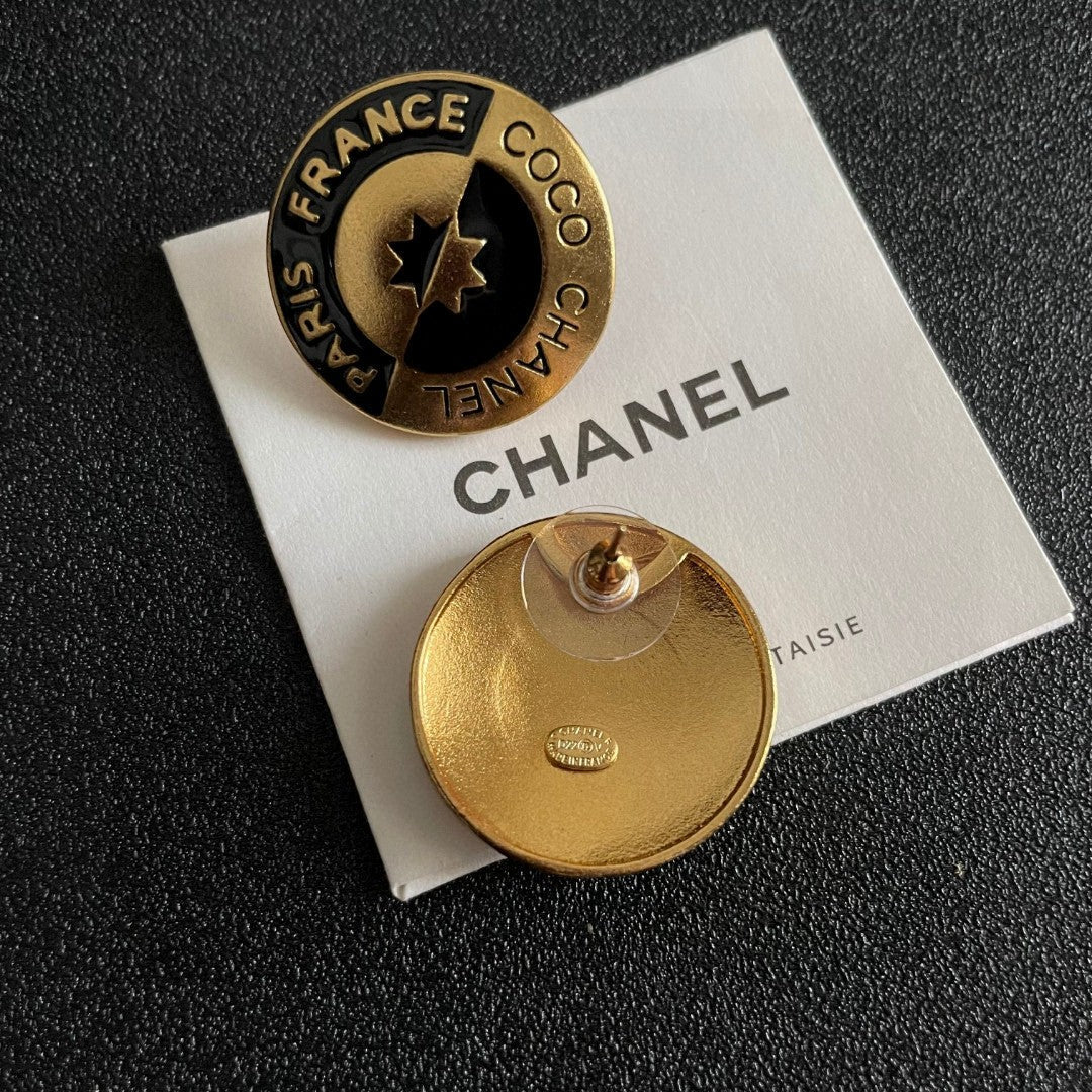 Martin Graham stud earrings in polished metal-tone – main product view