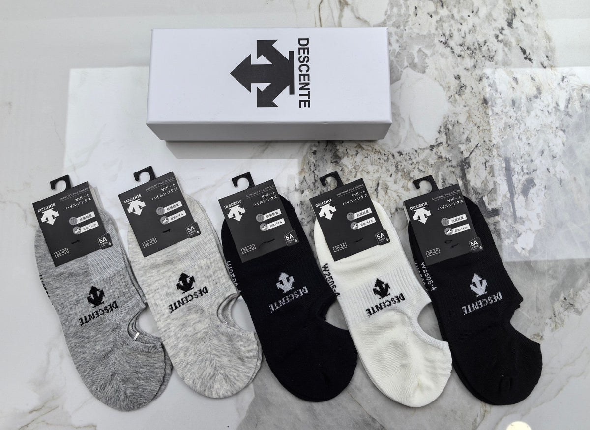 Descente Cotton No-Show Socks
