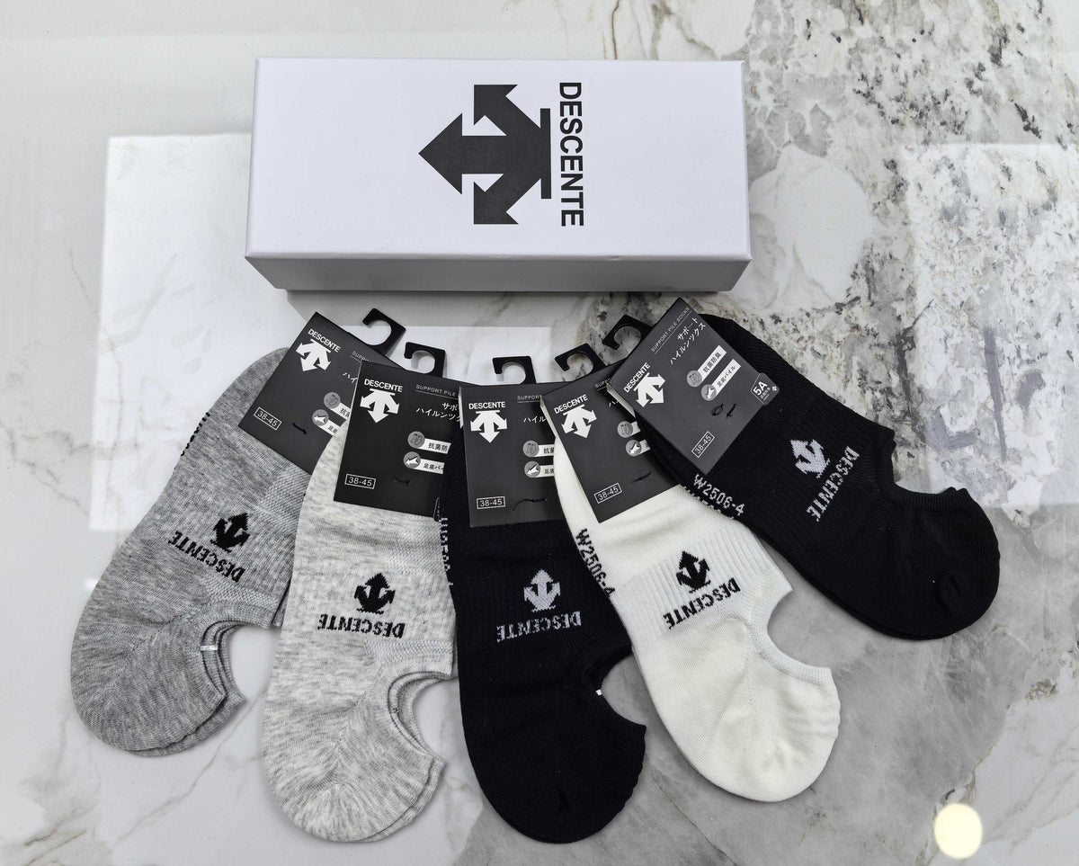 Descente Cotton No-Show Socks
