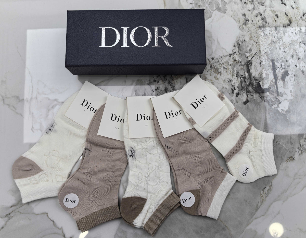 Dior Socks – 5-Pair Pack