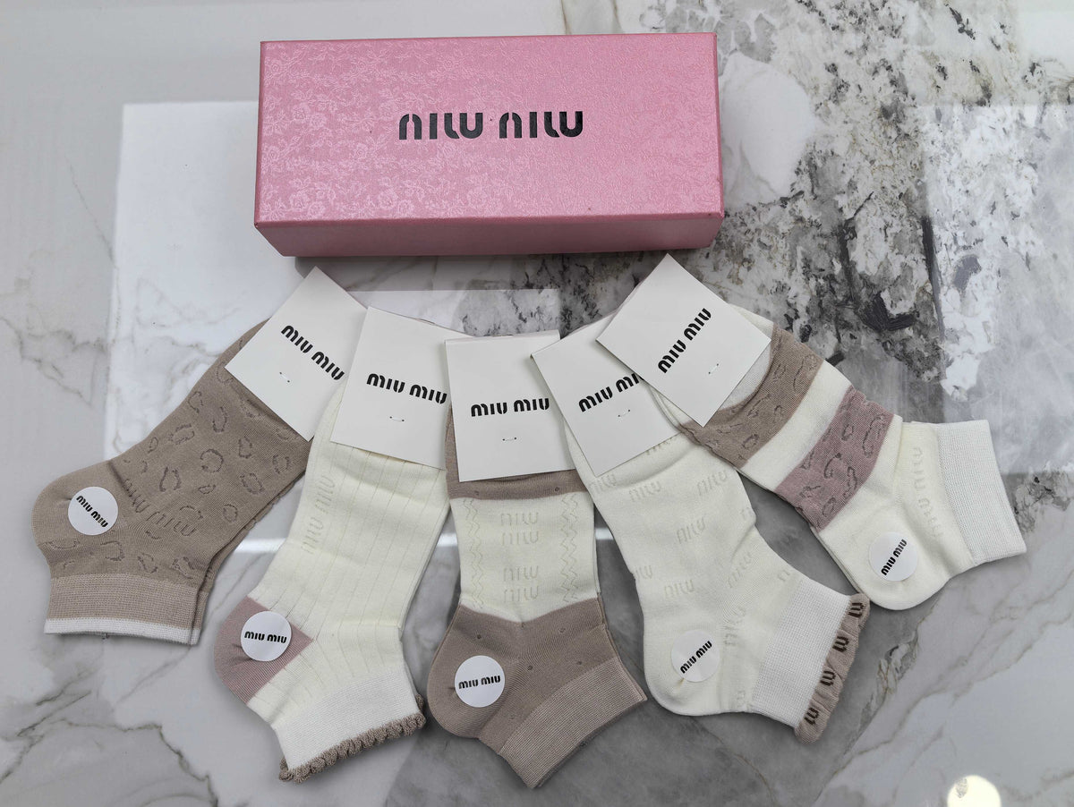 Miu Miu Modal Socks – 5-Pair Pack