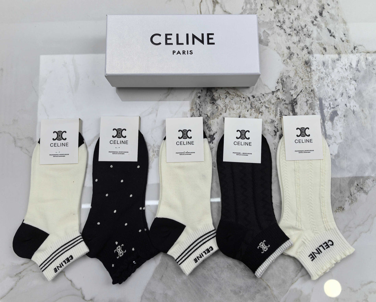 Celine Socks - 5-Pair Set