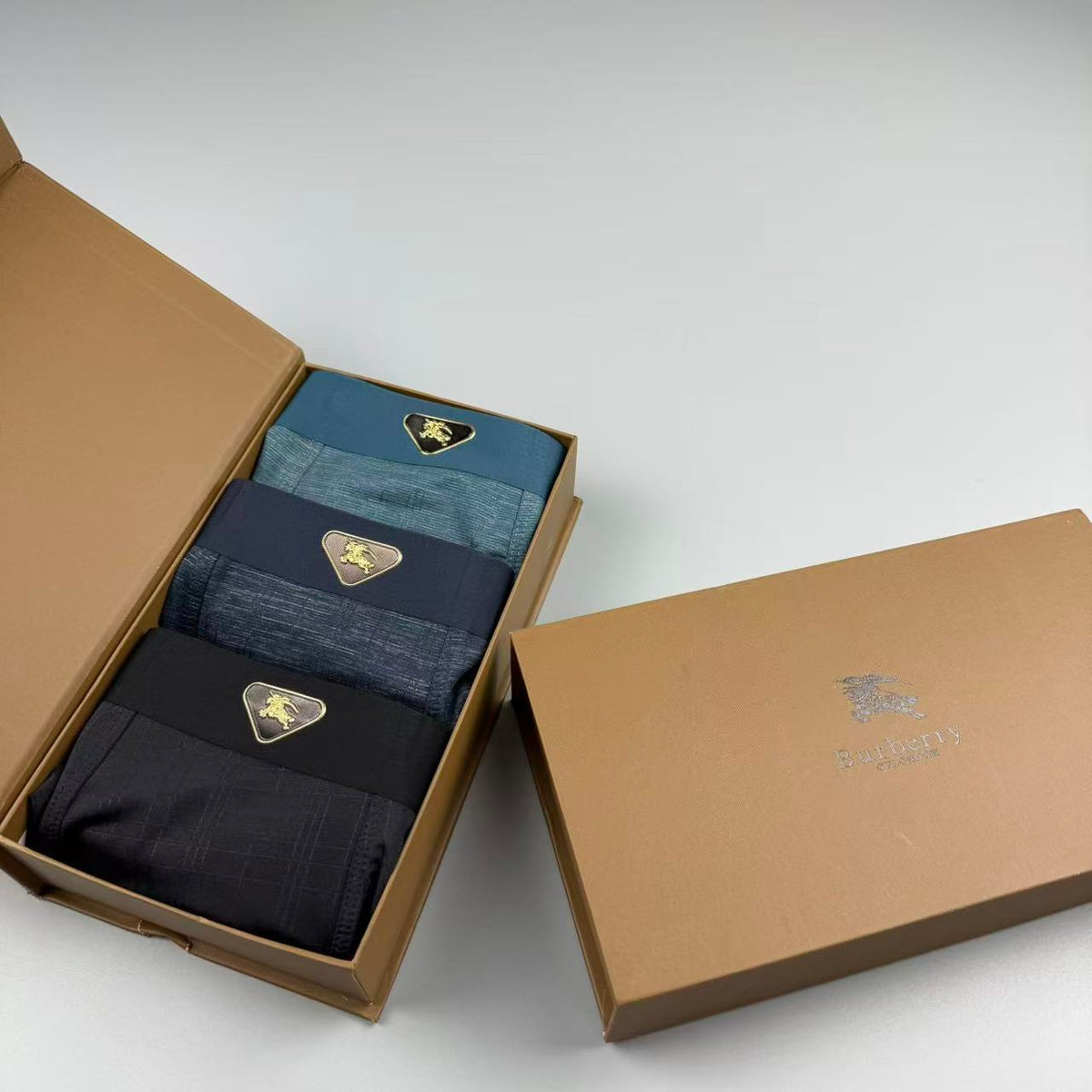 Burberry Small Emblem Details Men's Boxer Briefs - 3-Piece Box
