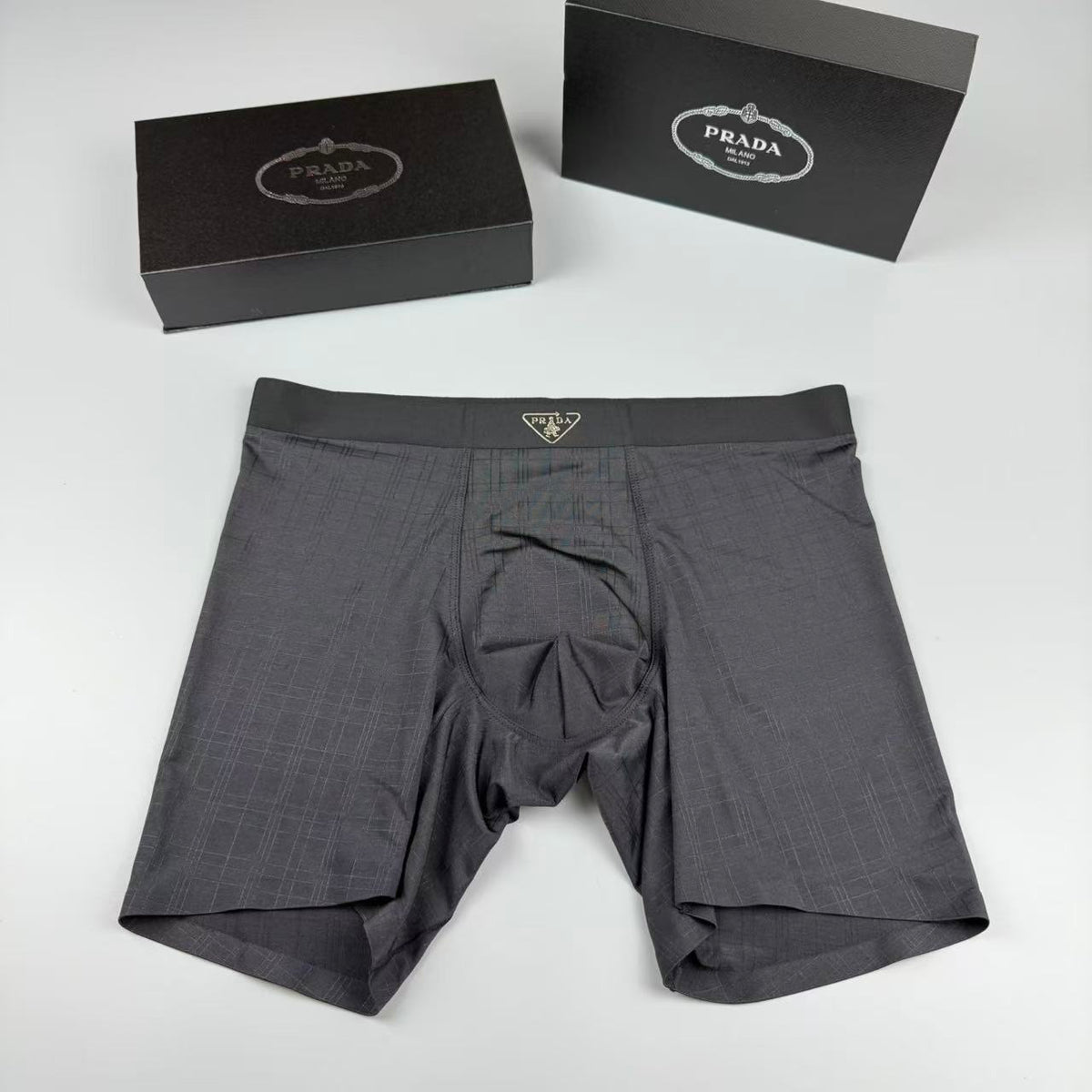 Prada Small Triangle Details Men's Boxer Briefs - 3-Piece Box