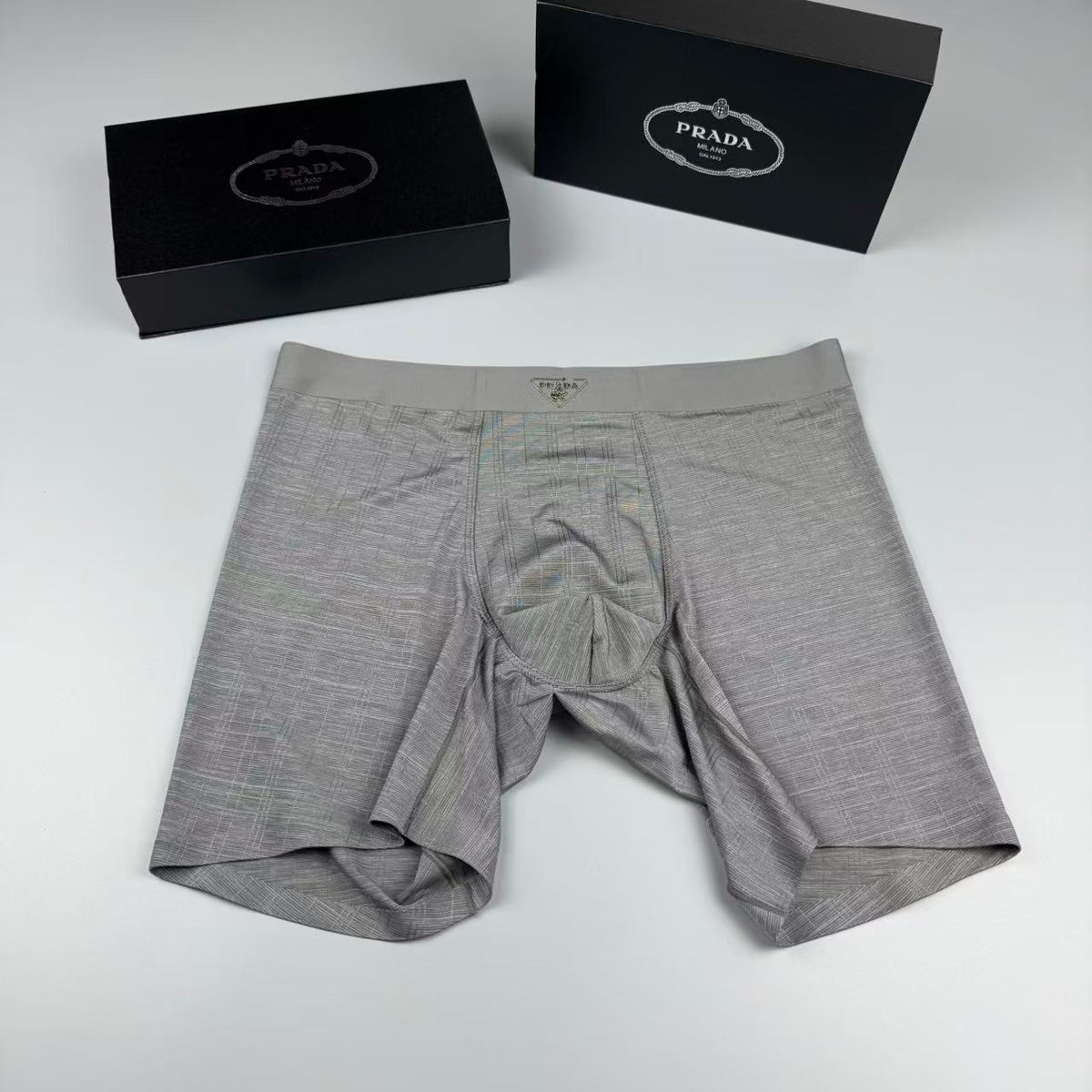 Prada Small Triangle Details Men's Boxer Briefs - 3-Piece Box