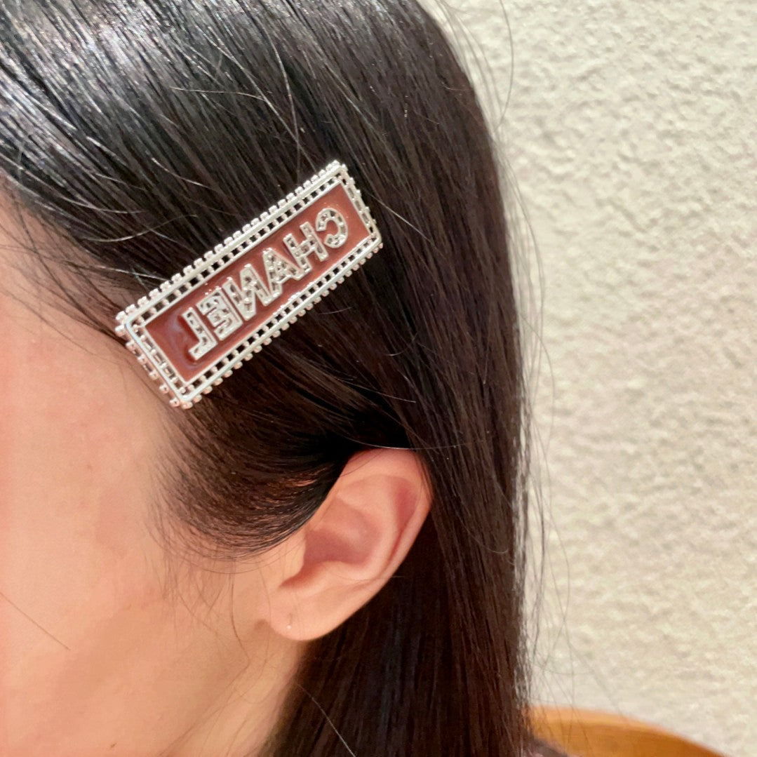 Martin Graham hair accessory in polished metal-tone – front product view