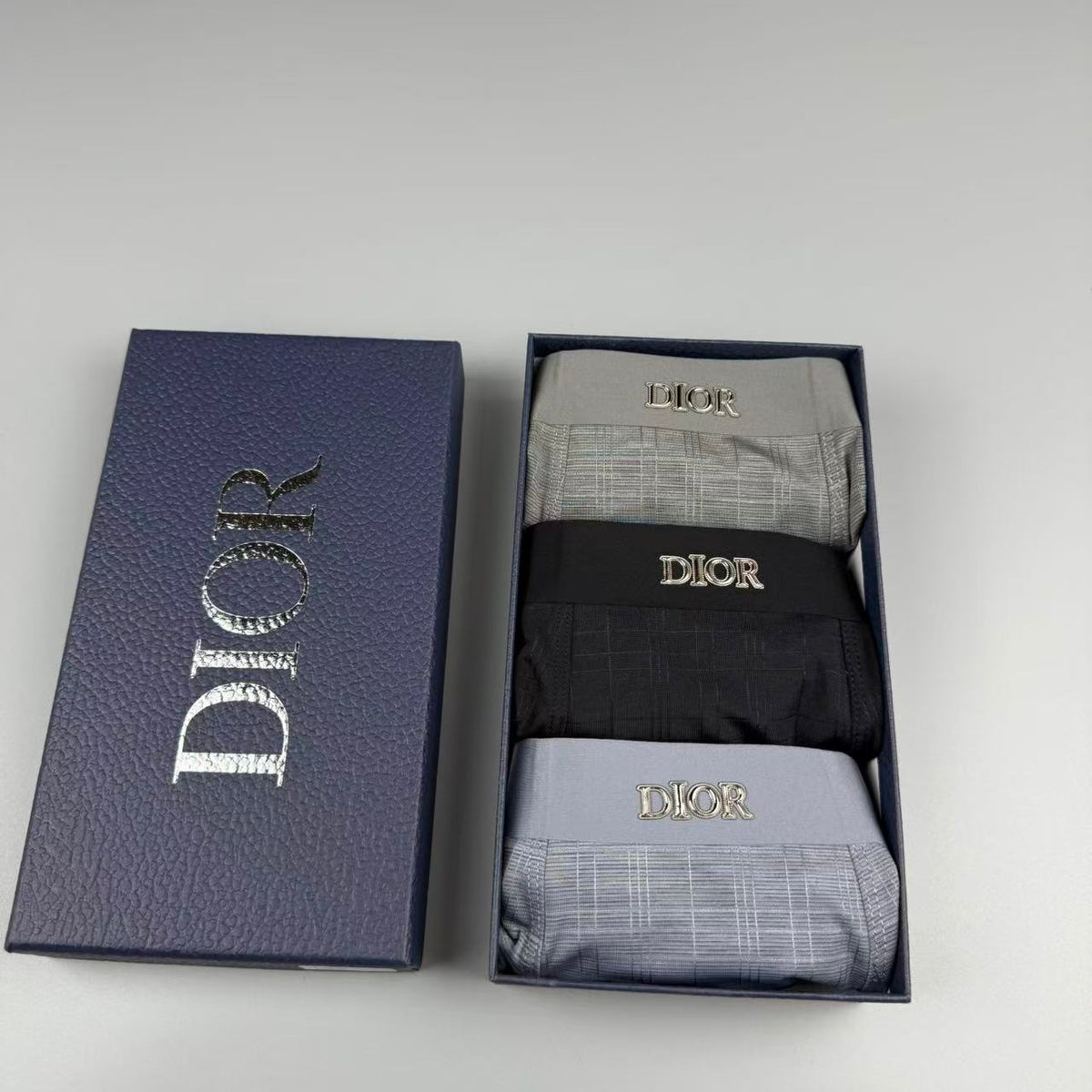 Dior Logo Detail Men's Boxer Briefs - 3-Piece Box