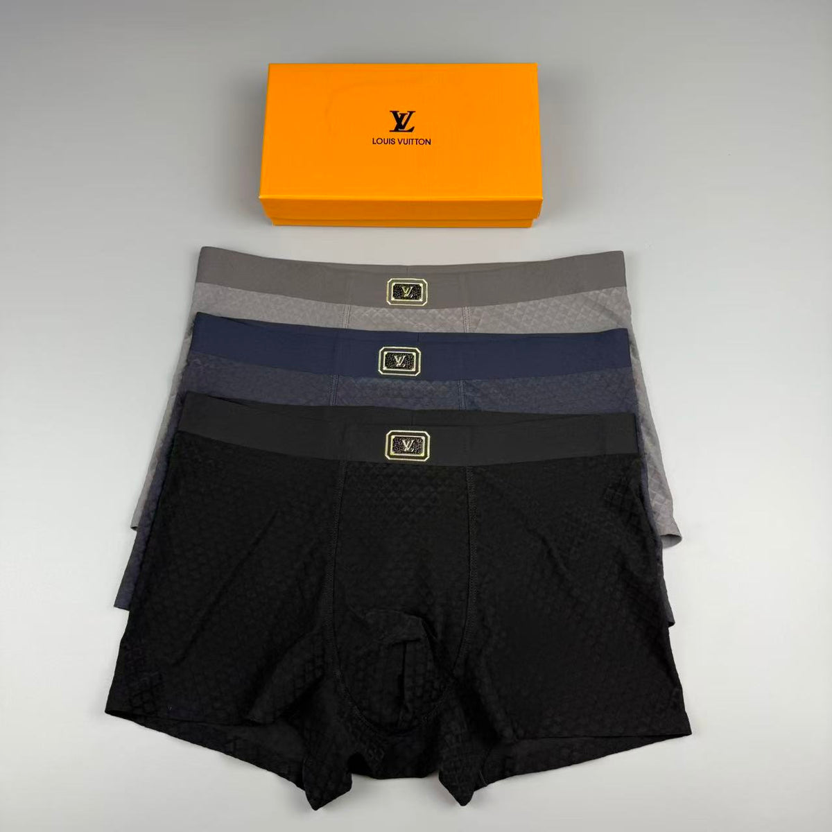 Louis Vuitton Logo Detail Men's Boxer Briefs - 3-Piece Box