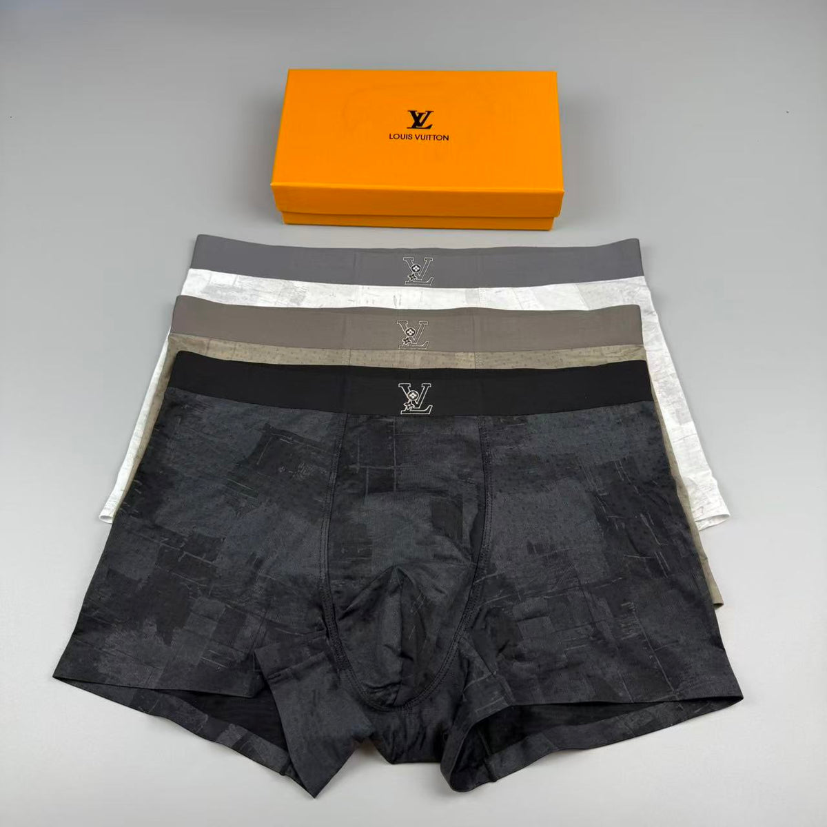 Louis Vuitton Logo Detail Men's Boxer Briefs - 3-Piece Box