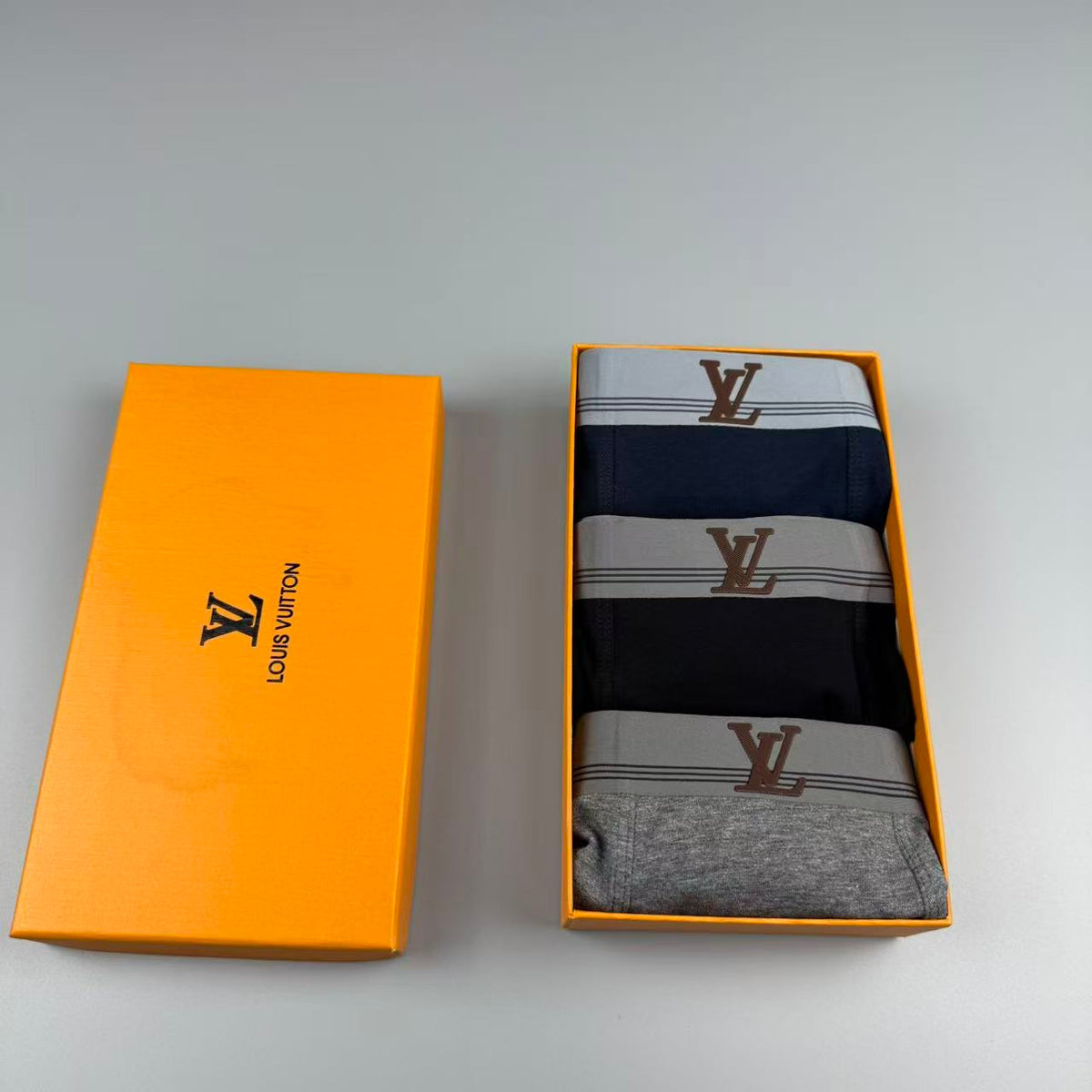 Louis Vuitton Logo Detail Men's Boxer Briefs - 3-Piece Box