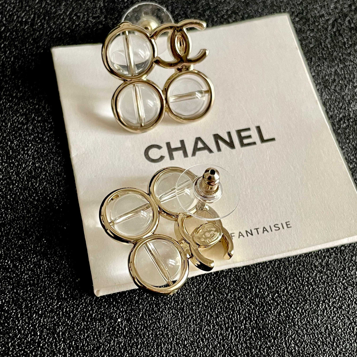 Martin Graham stud earrings in polished metal-tone – main product view