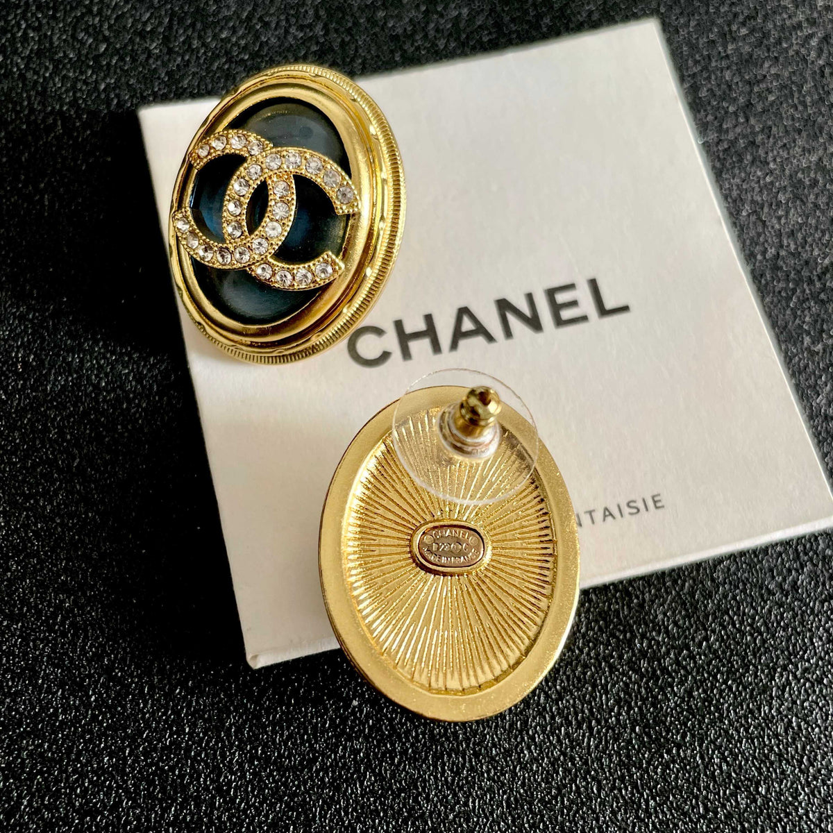 Martin Graham stud earrings in polished metal-tone – main product view