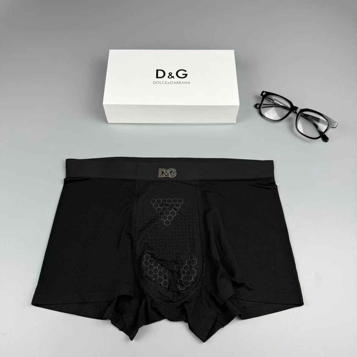 Dolce & Gabbana Silk Logo Detail Men's Boxer Briefs - 3-Piece Box