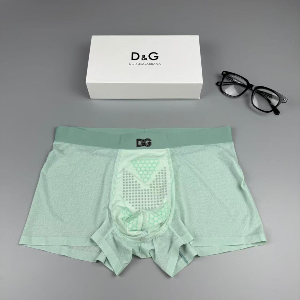 Dolce & Gabbana Silk Logo Detail Men's Boxer Briefs - 3-Piece Box