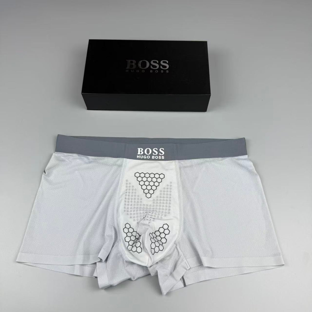 Boss Silk Logo Detail Men's Boxer Briefs - 3-Piece Box
