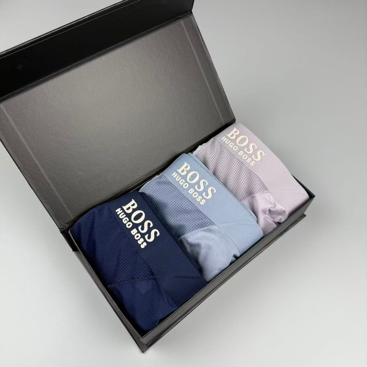 Boss Logo Detail Men's Boxer Briefs - 3-Piece Box