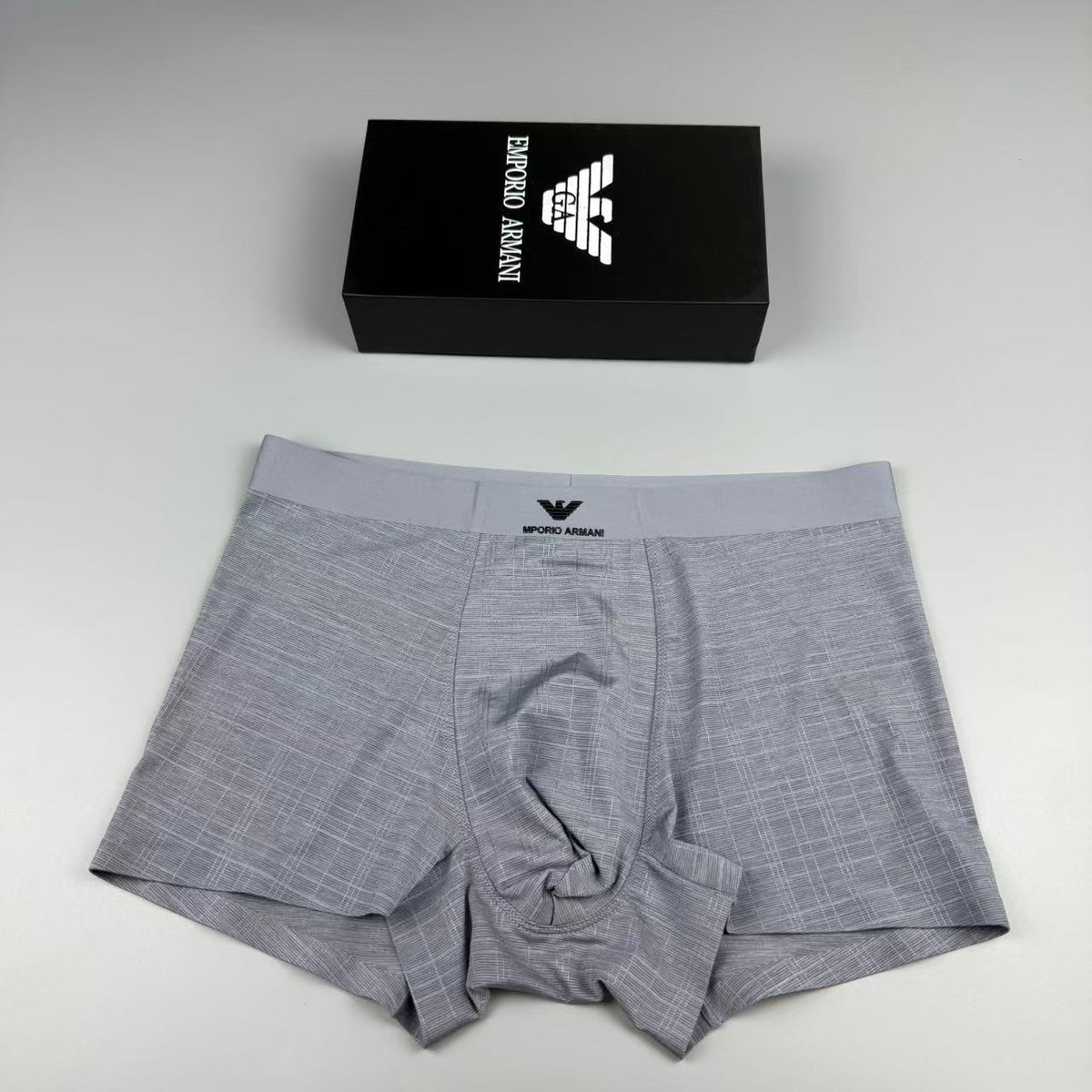 Armani Logo Detail Men's Boxer Briefs - 3-Piece Box