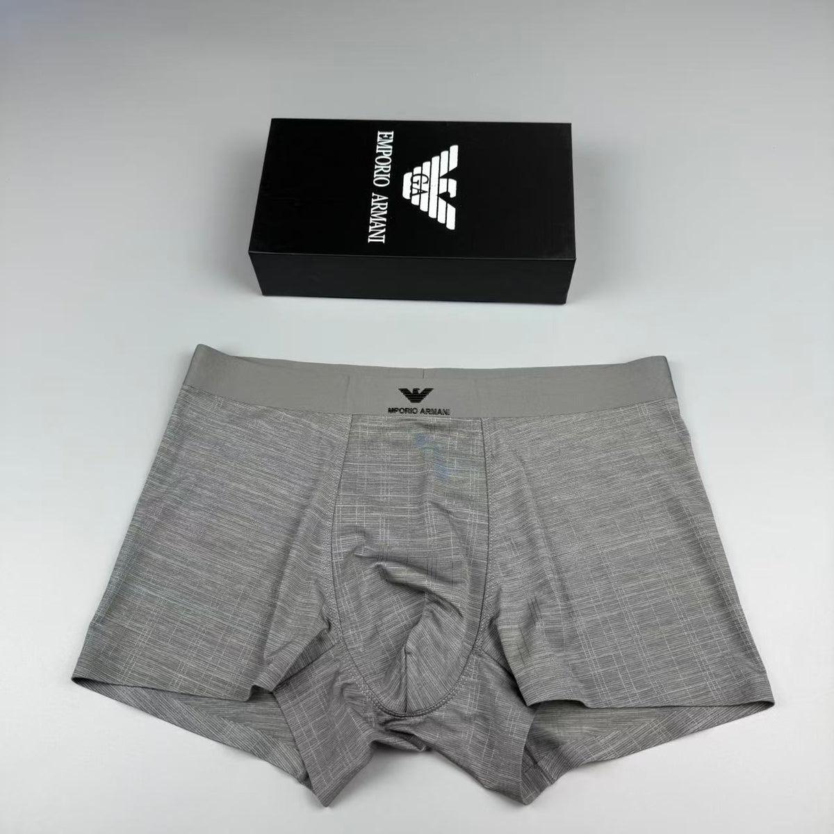 Armani Logo Detail Men's Boxer Briefs - 3-Piece Box