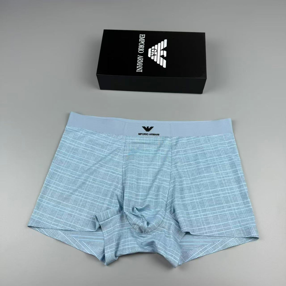 Armani Logo Detail Men's Boxer Briefs - 3-Piece Box