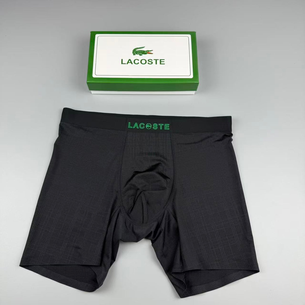 Unbranded Visible All-Over Pattern And Logo Details Men's Boxer Briefs - 3-Piece Box