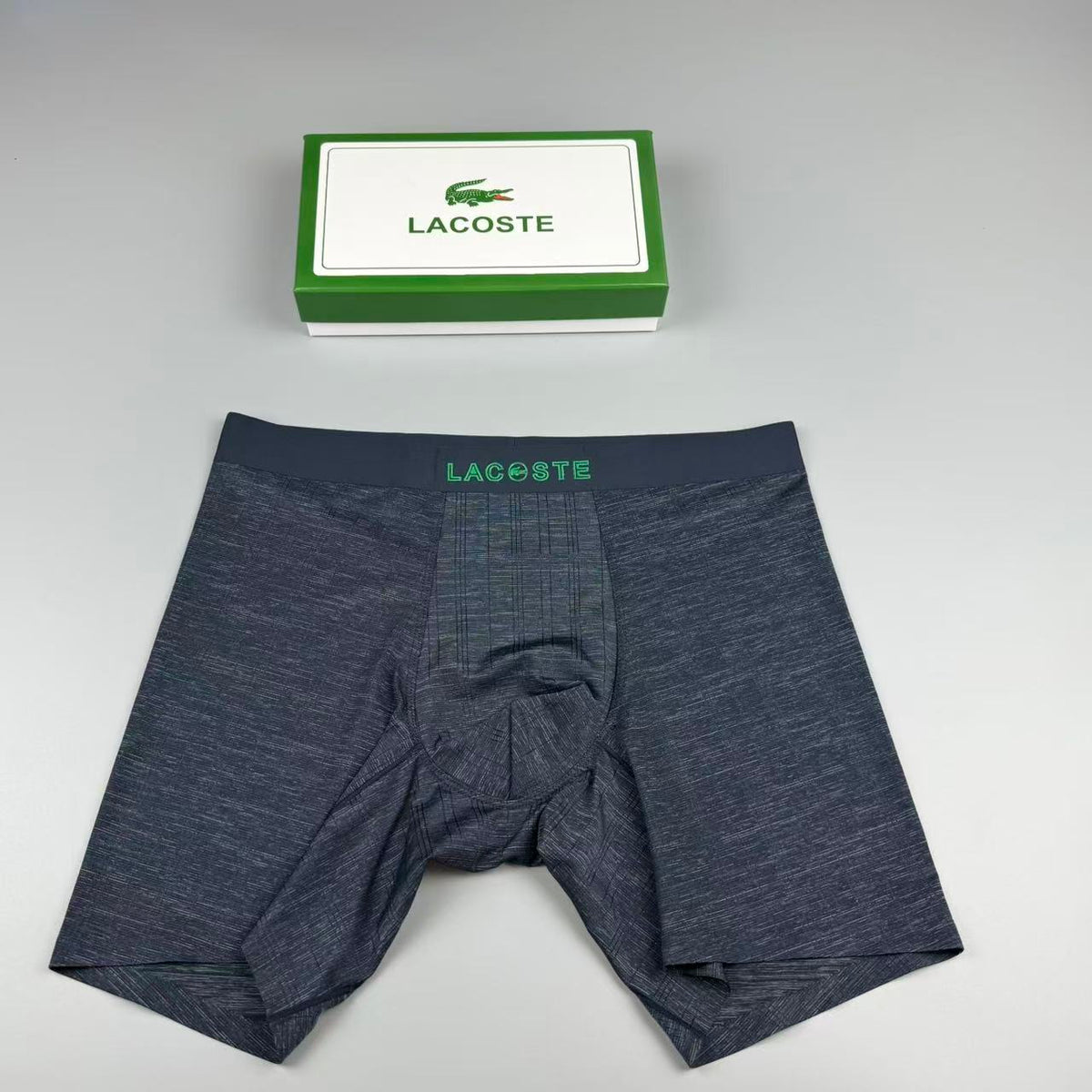 Unbranded Visible All-Over Pattern And Logo Details Men's Boxer Briefs - 3-Piece Box