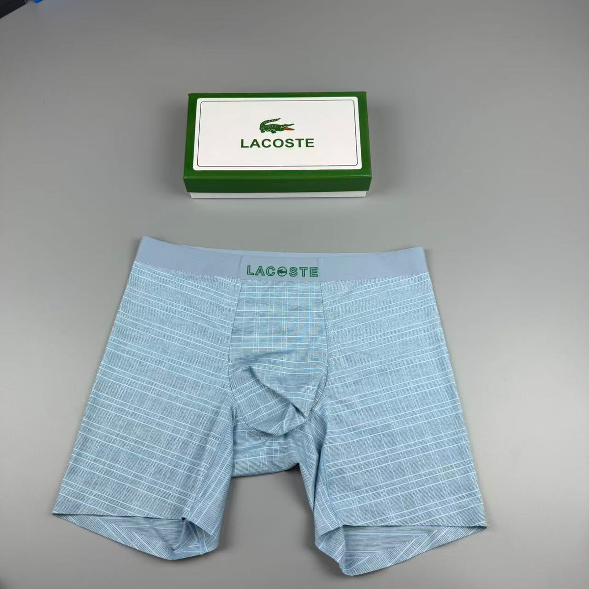 Unbranded Visible All-Over Pattern And Logo Details Men's Boxer Briefs - 3-Piece Box
