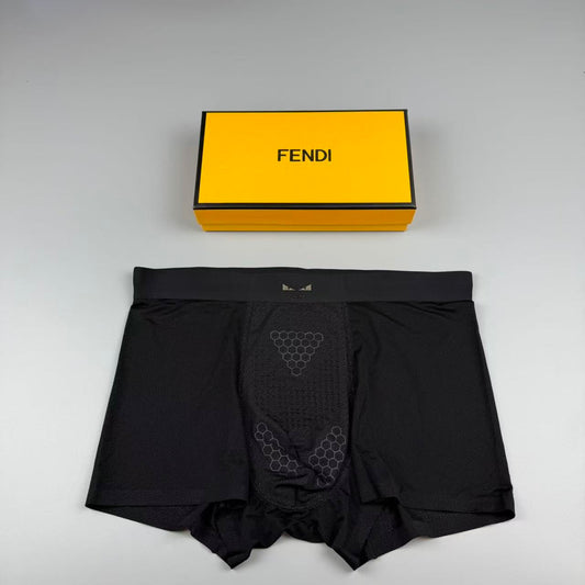 Fendi Silk Logo Detail Men's Boxer Briefs - 3-Piece Box