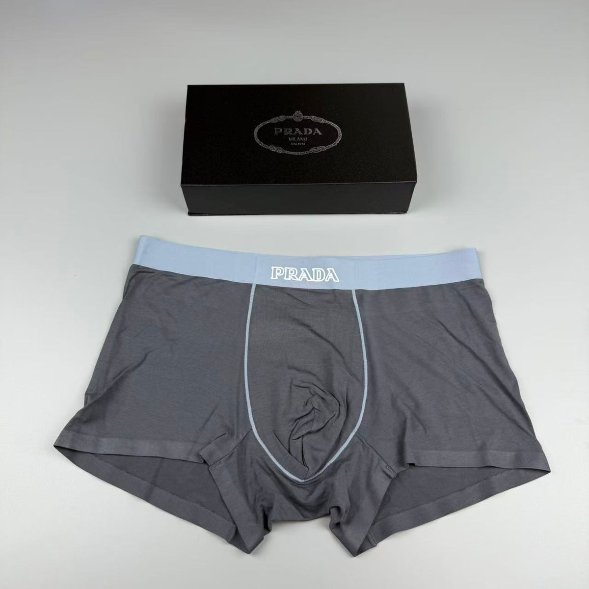 Prada Contrast Piping Men's Boxer Briefs - 3-Piece Box