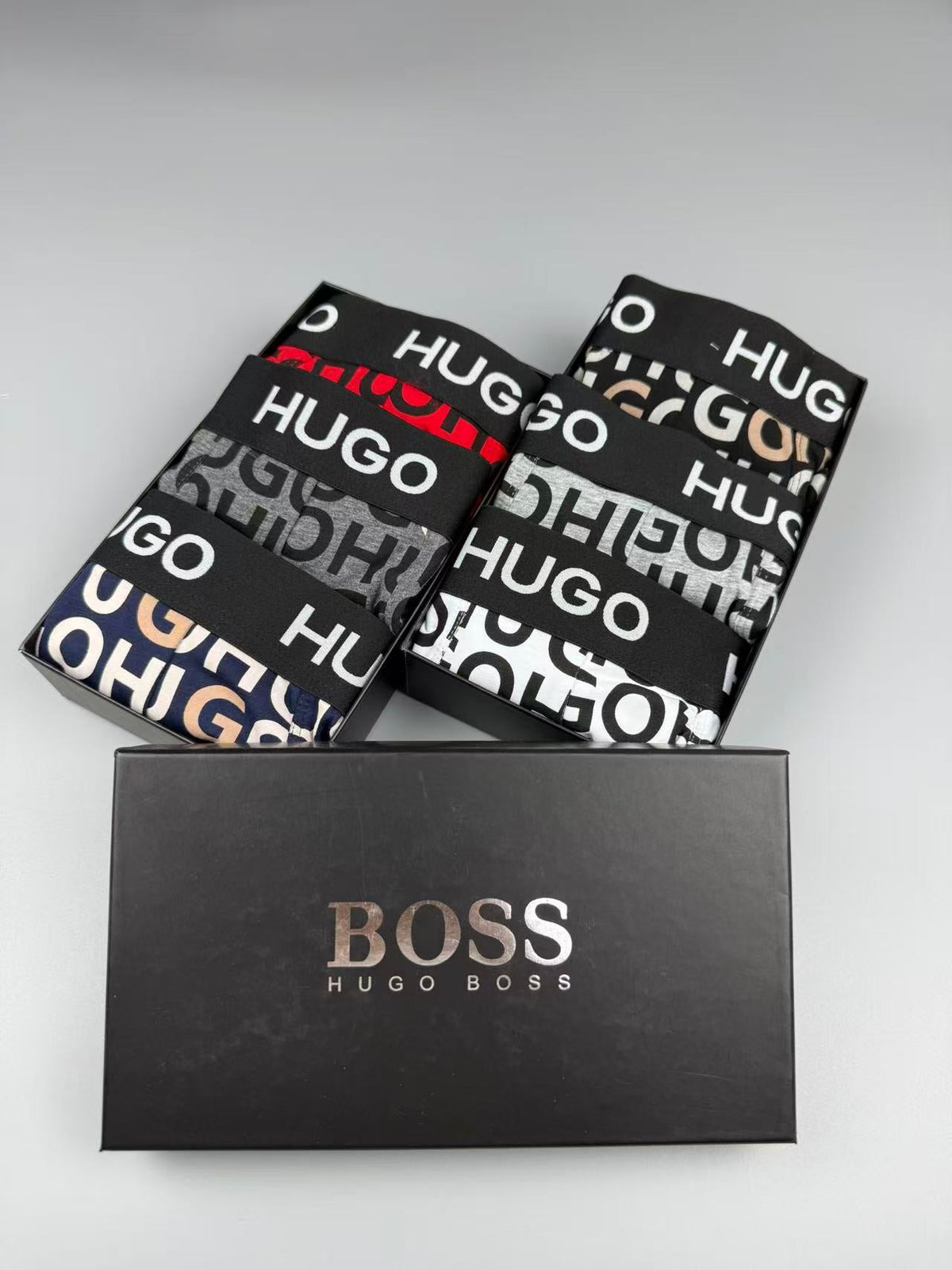 Boss Cotton Men's Boxer Briefs - 3-Piece Box