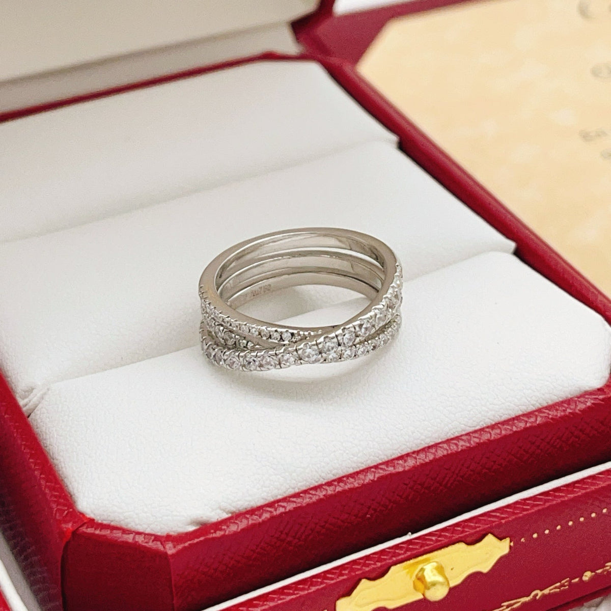 Martin Graham ring in polished metal-tone – close-up detail