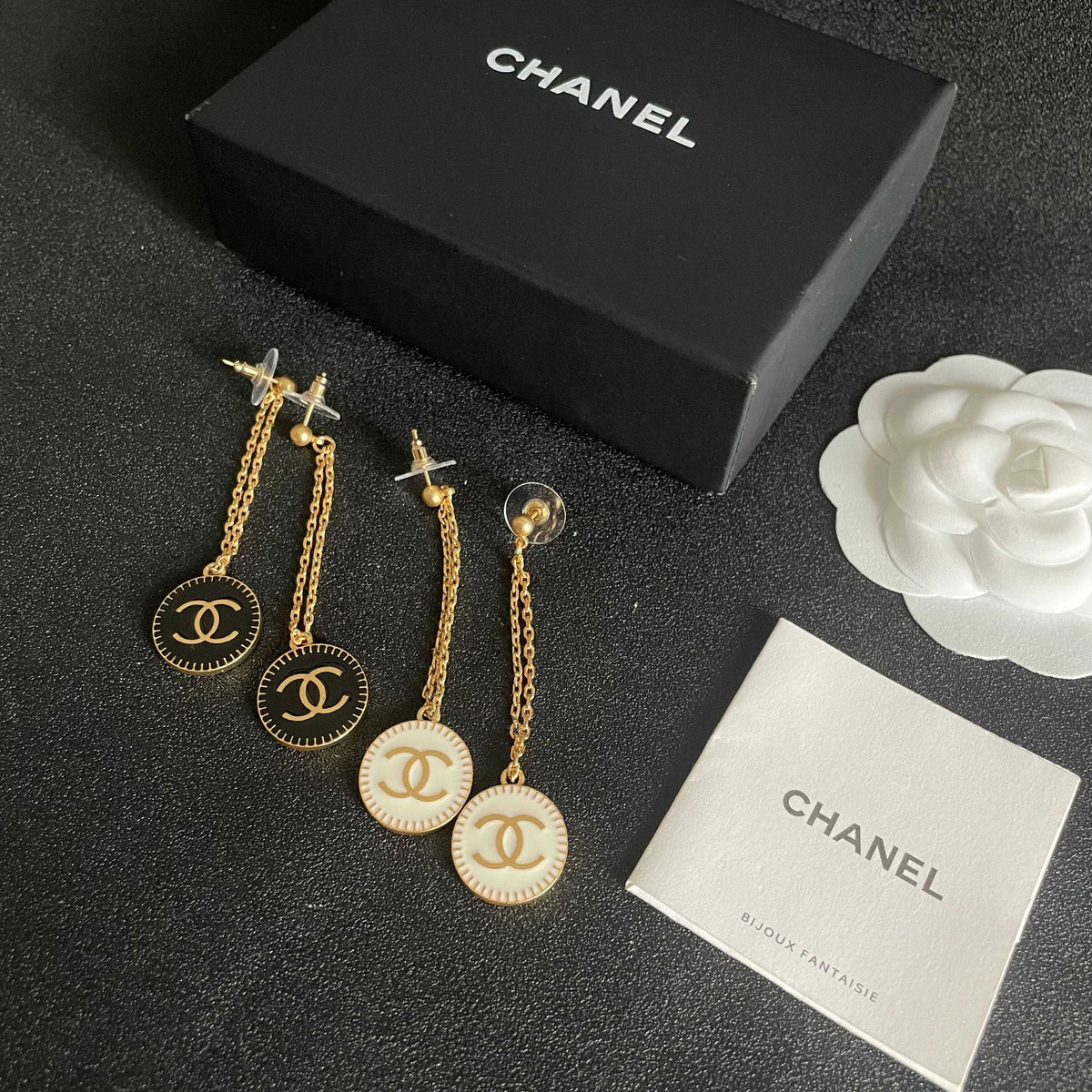 Martin Graham earrings in polished metal-tone – side detail
