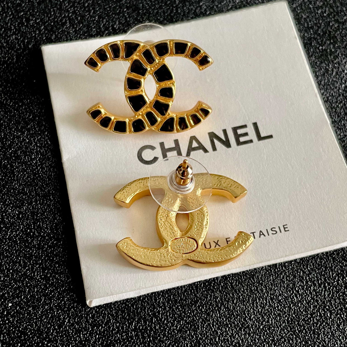Martin Graham stud earrings in polished metal-tone – main product view